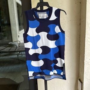 Tory Sport Jersey Top, Blue Multi, size S/P